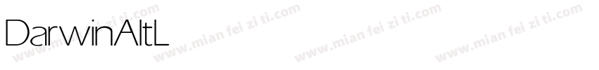 DarwinAlt Light字体转换